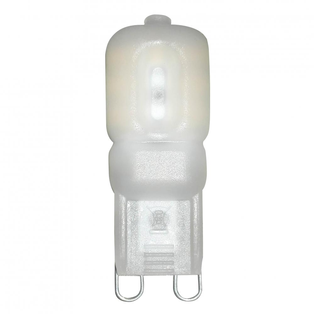 LED Lamp JD G9 Base 2.5W 120V 40K Dim   Frosted STANDARD