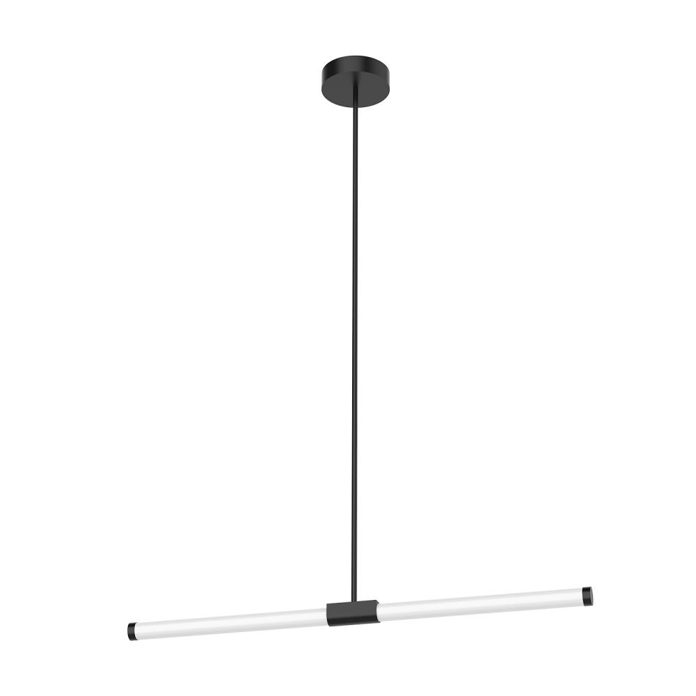 Akari 37-in Black LED Linear Pendant