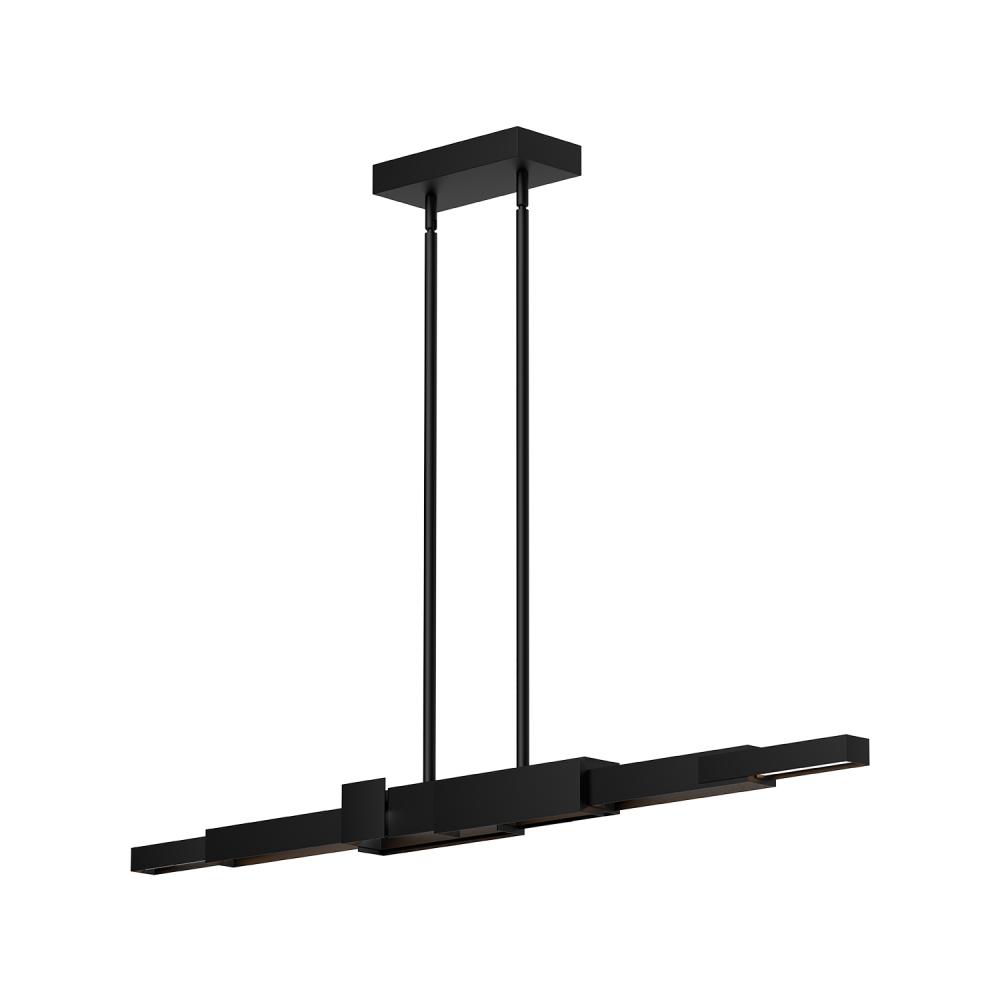 Enzo 48-in Black LED Linear Pendant