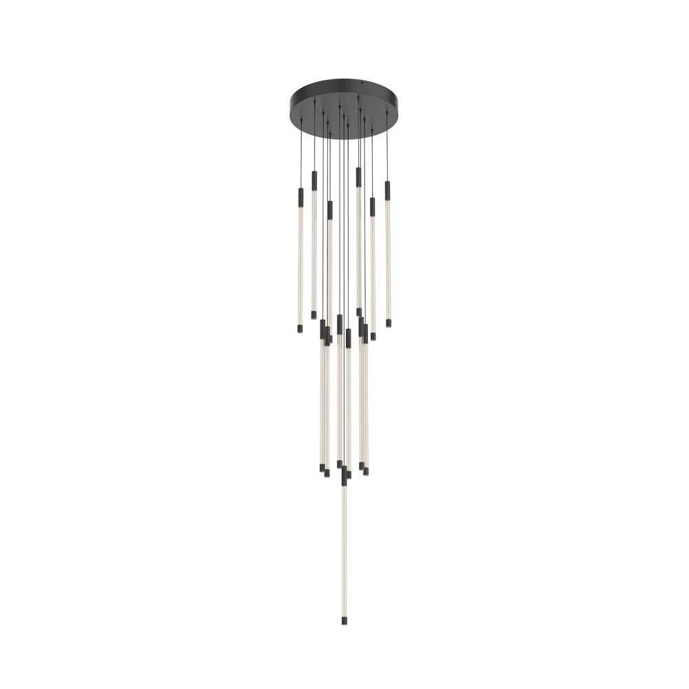 Motif 21-in Black LED Multi Pendant