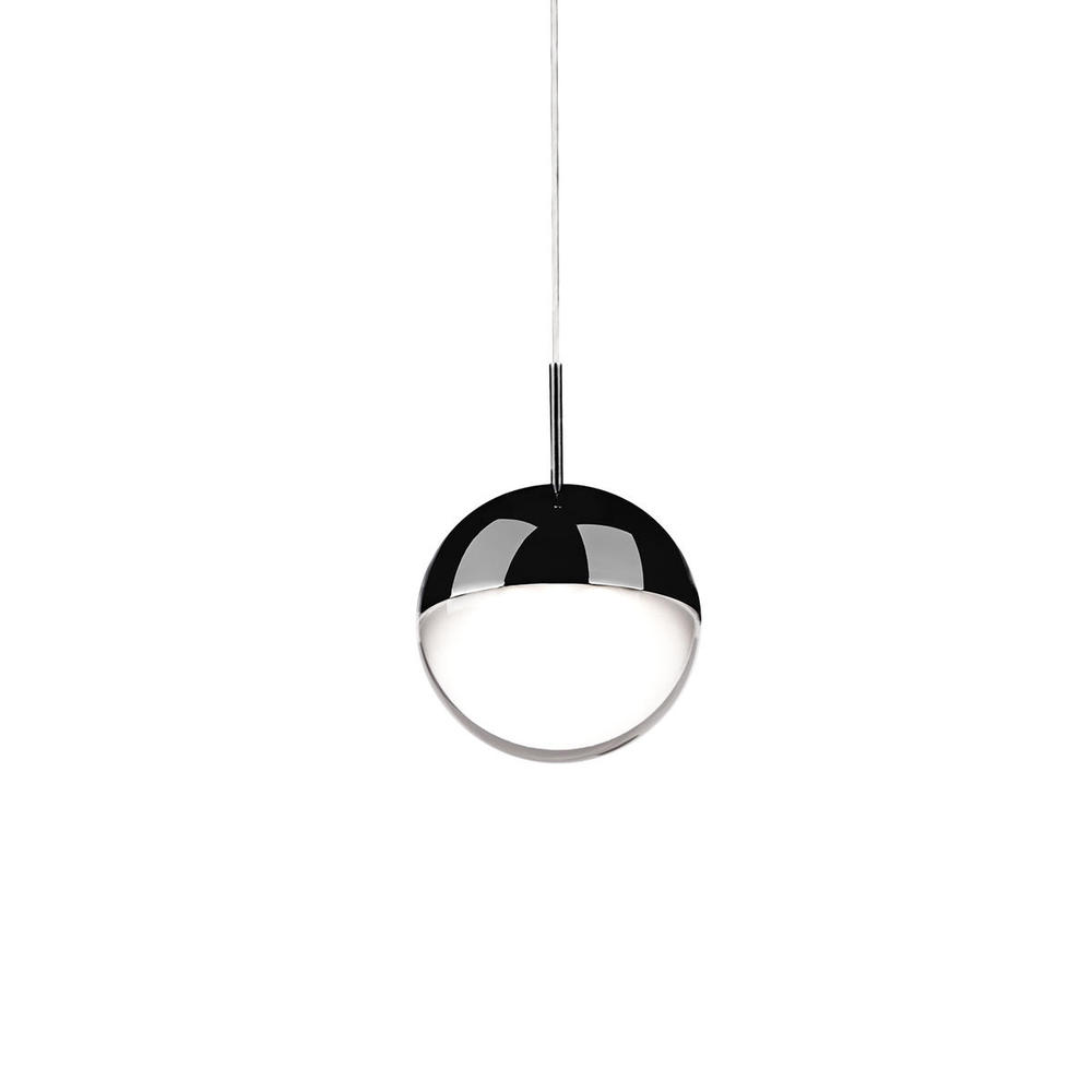 Pluto 4-in Black Chrome LED Pendant