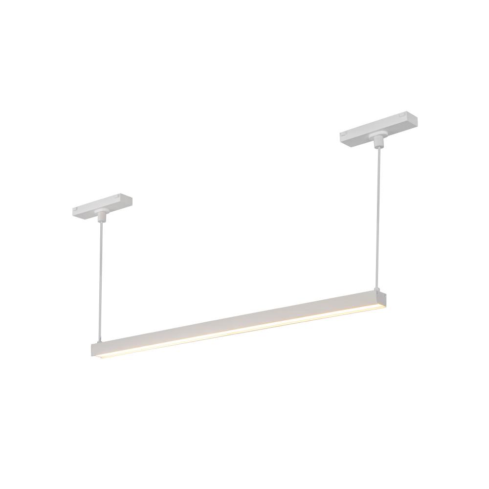 Mira 22-in White Trilo Track Linear Pendant