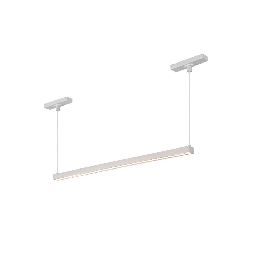 Kyan 22-in White Trilo Track Linear Pendant