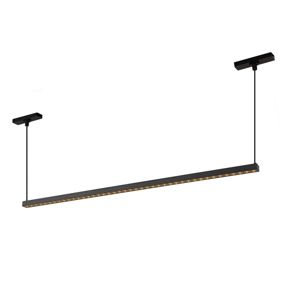 Kyan 33-in Black 4000K Trilo Track Linear Pendant