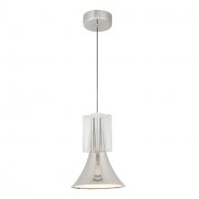 Kuzco Lighting Inc PD94108-PN/CC-UNV - Floe 8-in Polished Nickel/Clear Crystal LED Pendant