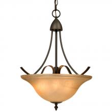 Galaxy Lighting 806203DBC - Pendant - Dark Brown Copper w/ Tea Stain Glass (Inside Glaze)