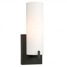 Galaxy Lighting ES710691PRB - 1-Light Bath & Vanity Light - in Painted Restoration Bronze finish with Satin White Glass