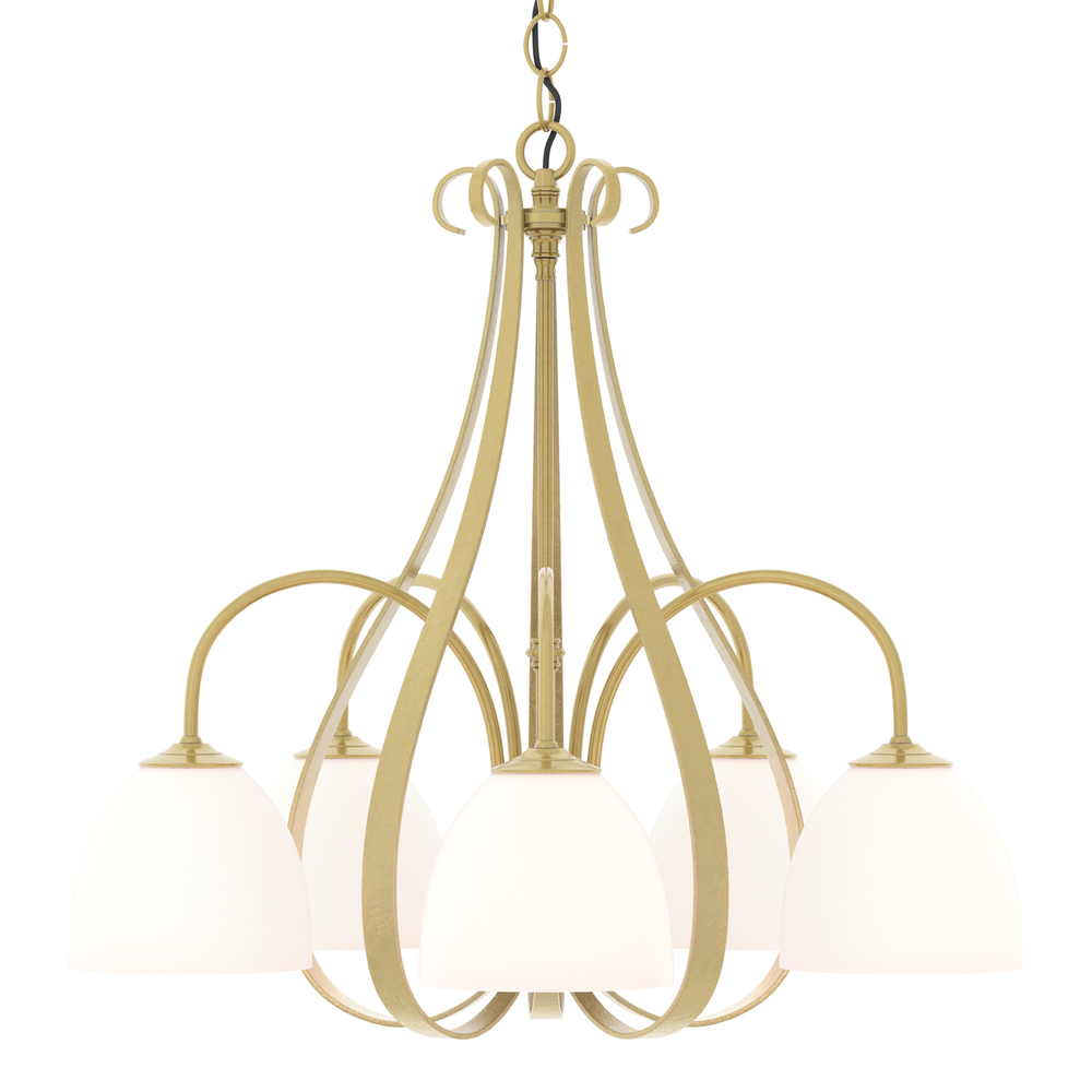 Sweeping Taper 5 Arm Chandelier