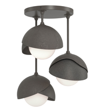 Hubbardton Forge - Canada 121374-SKT-07-20-GG0711 - Brooklyn 3-Light Double Shade Semi-Flush