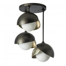 Hubbardton Forge - Canada 121374-SKT-14-86-GG0711 - Brooklyn 3-Light Double Shade Semi-Flush