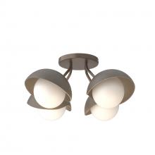 Hubbardton Forge - Canada 121375-SKT-05-07-GG0711 - Brooklyn 4-Light Single Shade Semi-Flush