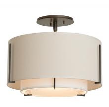 Hubbardton Forge - Canada 126501-SKT-07-SF1099-SA1590 - Exos Small Double Shade Semi-Flush