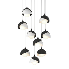 Hubbardton Forge - Canada 131105-SKT-LONG-10-02-GG0711 - Brooklyn 9-Light Double Shade Pendant