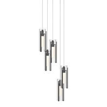 Hubbardton Forge - Canada 131124-SKT-LONG-10-ZM0065 - Exos Glass 5-Light Pendant