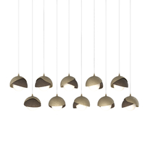 Hubbardton Forge - Canada 131205-SKT-LONG-84-05-GG0711 - Brooklyn 10-Light Double Shade Pendant