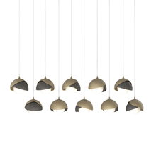 Hubbardton Forge - Canada 131205-SKT-LONG-84-20-GG0711 - Brooklyn 10-Light Double Shade Pendant