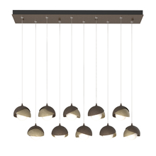 Hubbardton Forge - Canada 131205-SKT-STND-05-84-GG0711 - Brooklyn 10-Light Double Shade Pendant