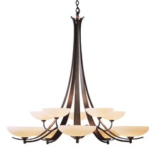 Hubbardton Forge - Canada 191248-SKT-07-GG0123 - Aegis 10 Arm Chandelier