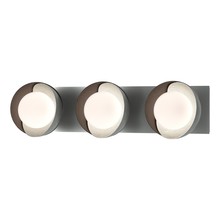 Hubbardton Forge - Canada 201378-SKT-82-14-GG0711 - Brooklyn 3-Light Straight Double Shade Bath Sconce