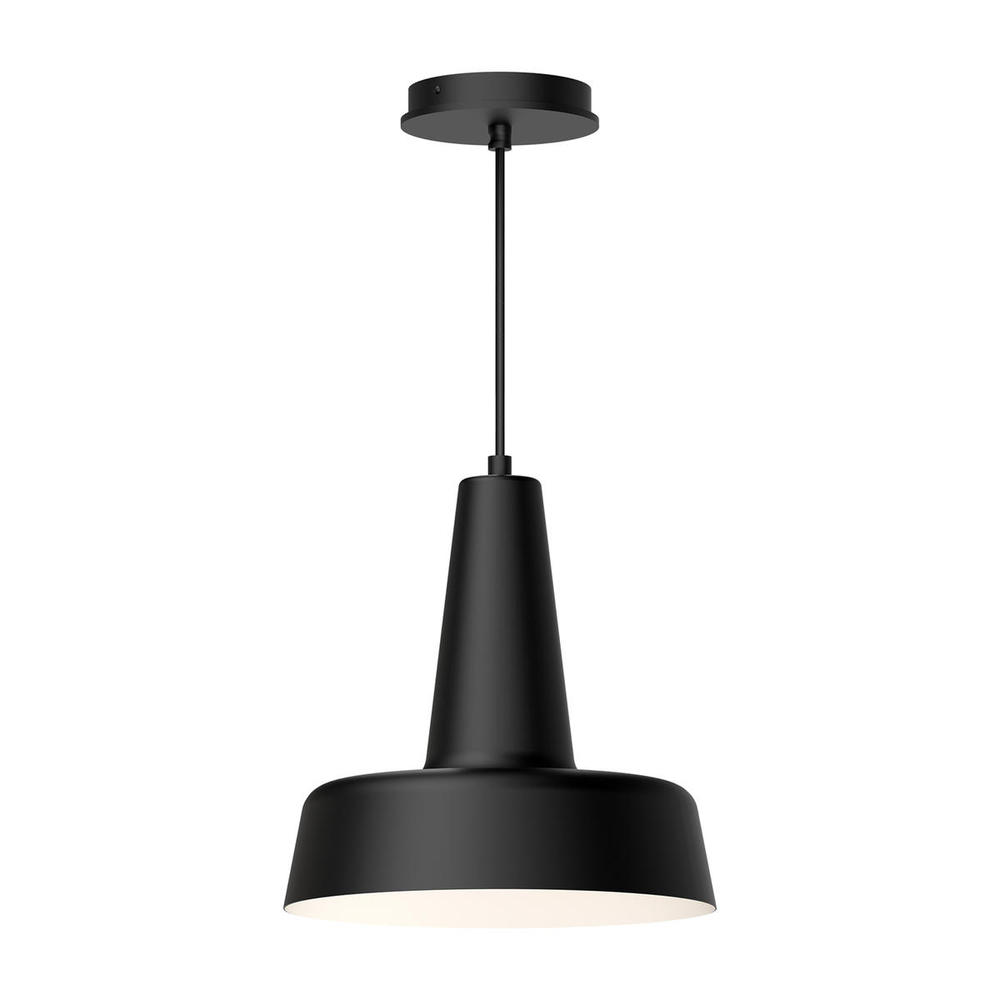 Juliana 11-in Matte Black 1 Light Pendant