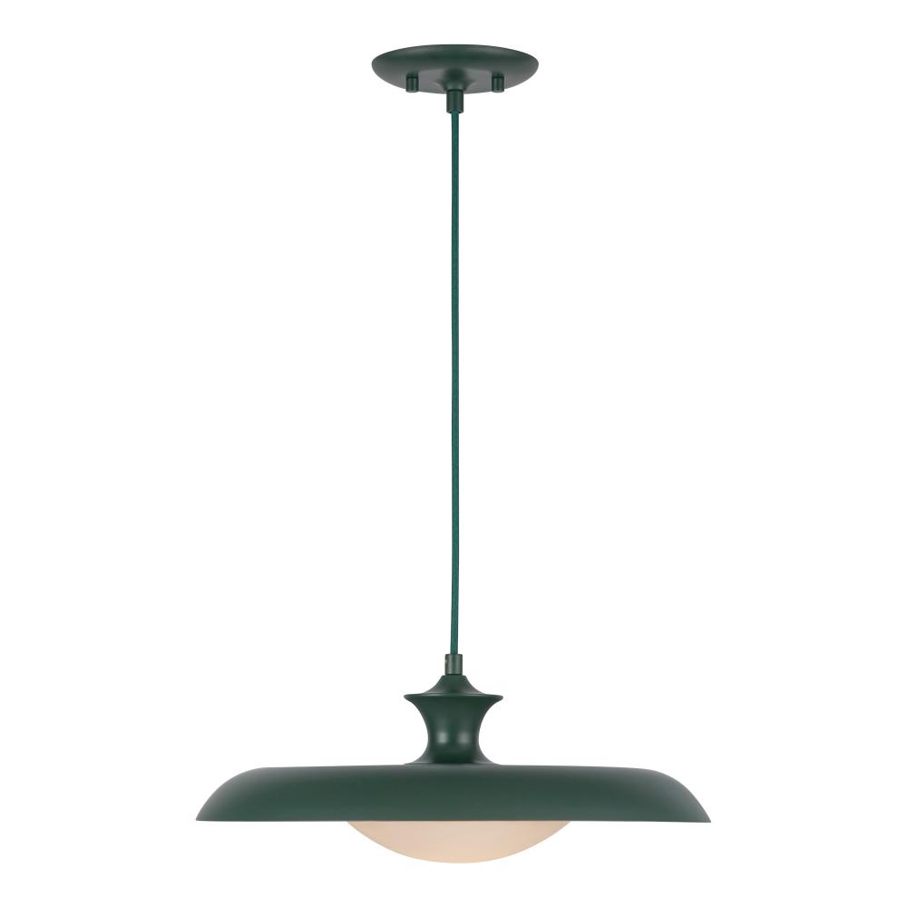 Minori 15-in Pine Green Socket Pendant