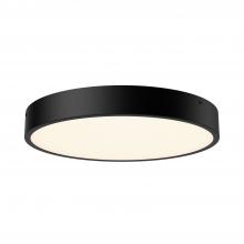 Alora Lighting FM554015MB-5CCT - Adelaide 15-in Matte Black LED Flush Mount