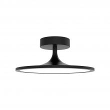 Alora Lighting SF418012MB-UNV - Issa 12-in Matte Black LED Semi Flush Mount