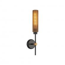 Alora Lighting WV491120MBTJ - Colby 20-in Matte Black/Tan Jute Socket Wall/Vanity Light