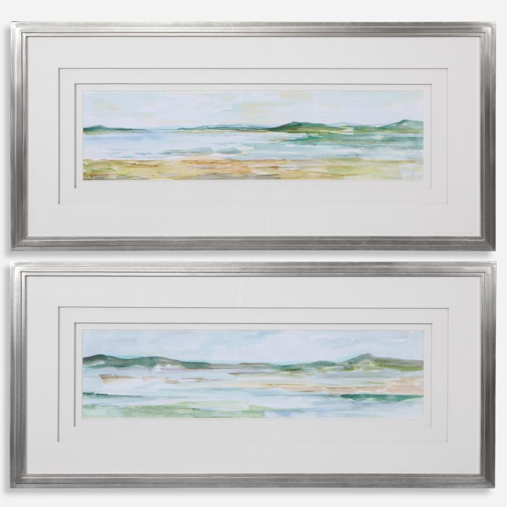 Uttermost Panoramic Seascape Framed Prints Set/2