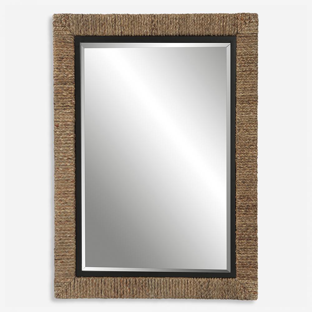 Uttermost Island Braided Straw Mirror